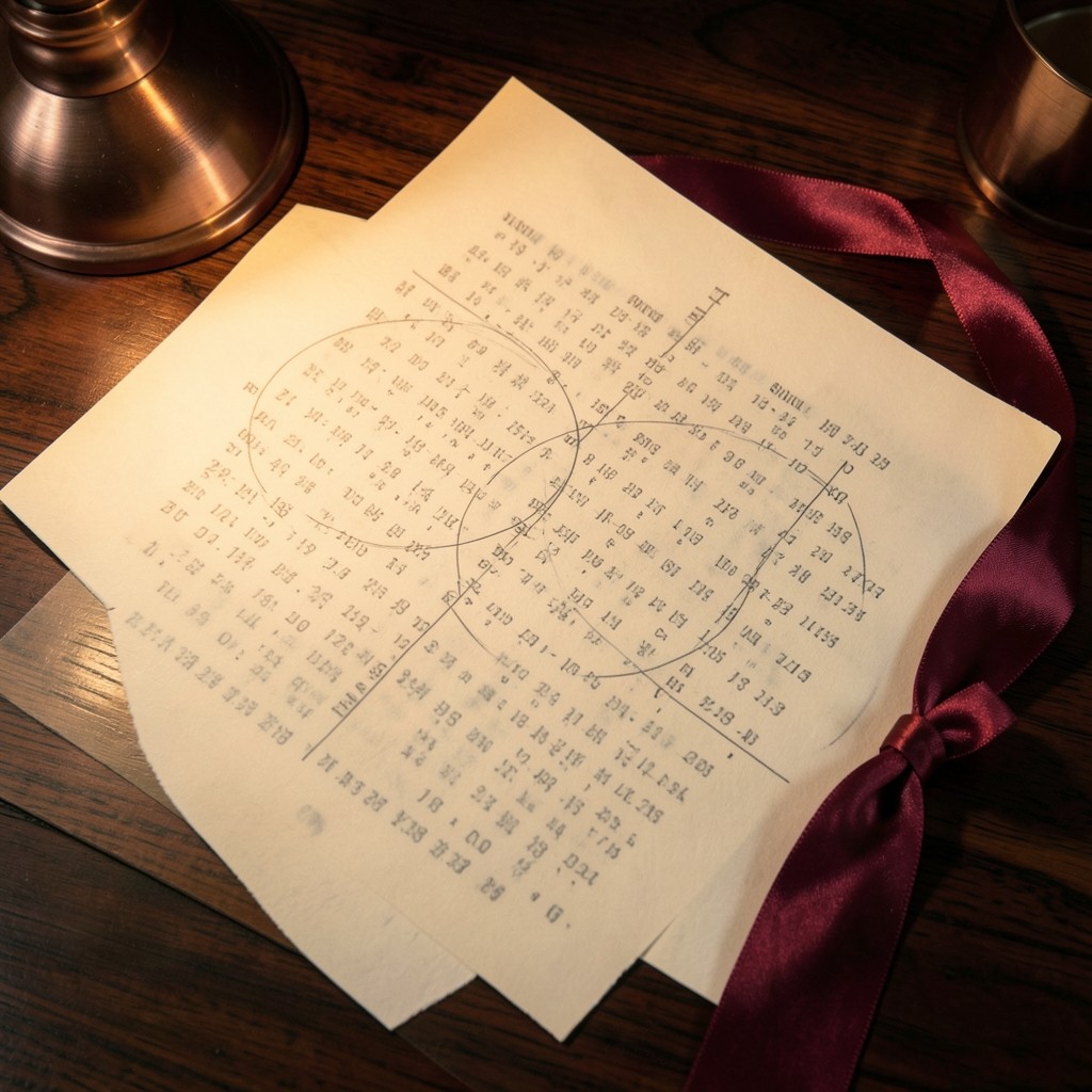A printed chart with two pencil marks showing the start and end of a price swing